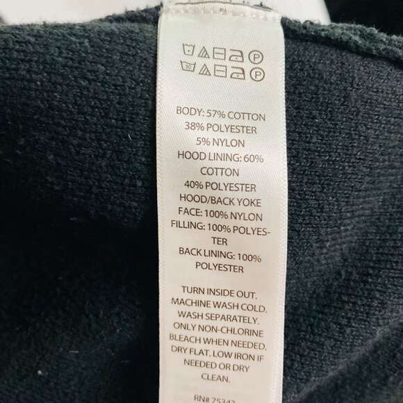 Cynthia Rowley Womens Fleece Jacket Hooded Sz Medium Black Snap Zip Closure - Picture 6 of 12